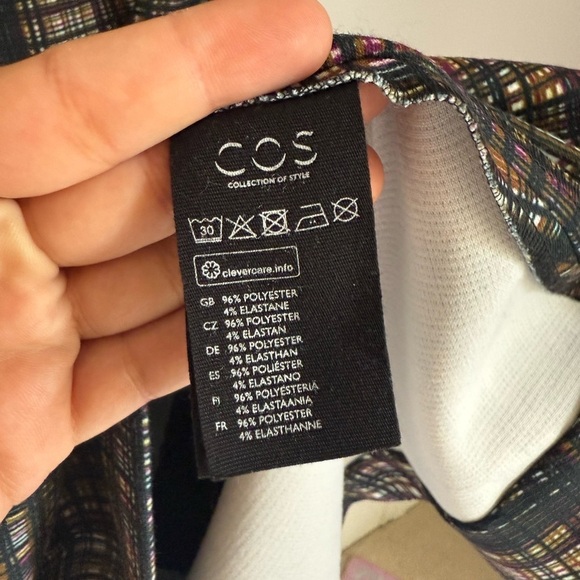 COS Check Patterned Shift Dress - Picture 3 of 4